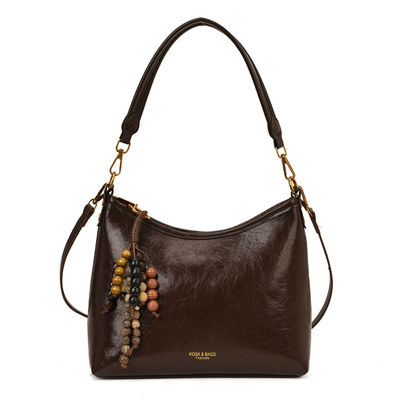 High-value new minimalist retro crossbody bag for women - 2025 autumn collection - commuter bag - niche design shoulder bag/axillary bag for women