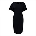 Plus size women's fashion:  chic office lady pencil skirt dress with african ruffle sleeves - european & american style