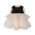 Girls' dress:  autumn new style, chic baby girl hepburn-inspired fashionable sundress, birthday gift two-piece set