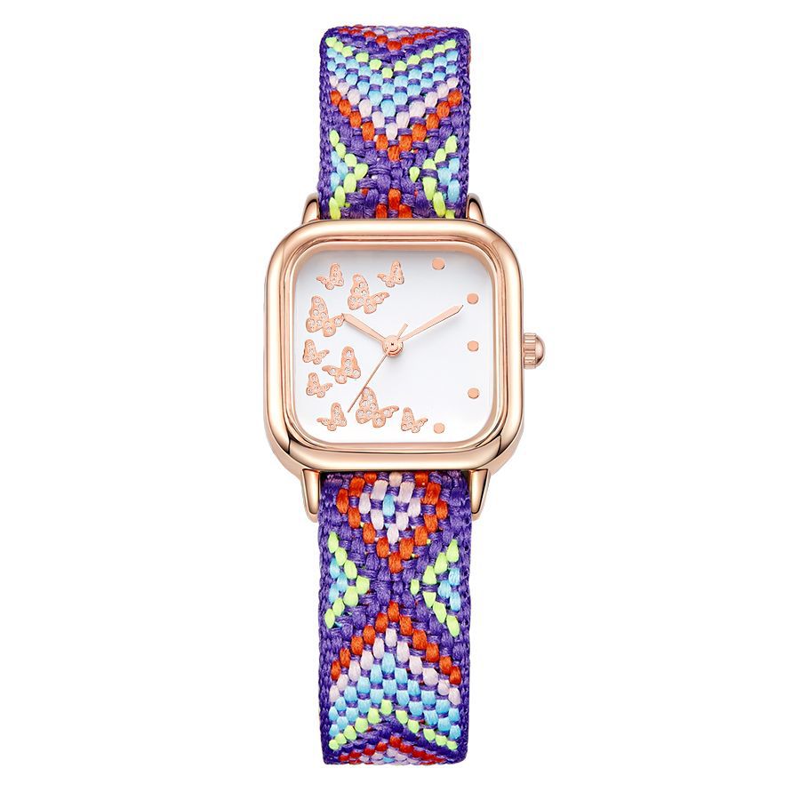 new arrival forest style butterfly women's watch fashionk-style high-looking student women's watch quartz performance goods wholesale