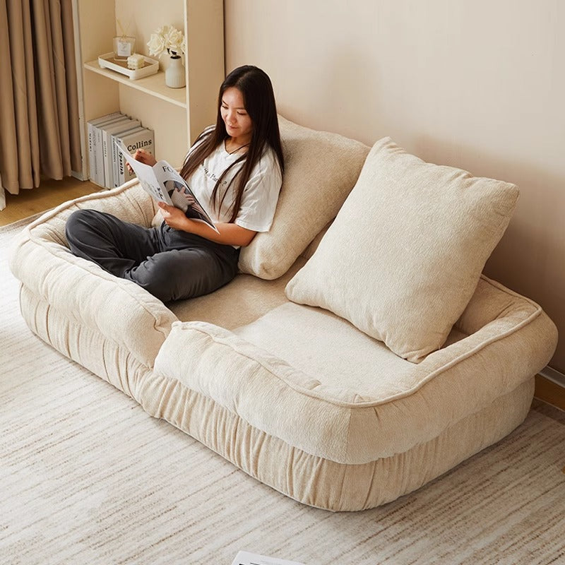 Human dog house lazy sofa popular style foldable reclining and sleeping small sofa bed tatami bedroom single recliner