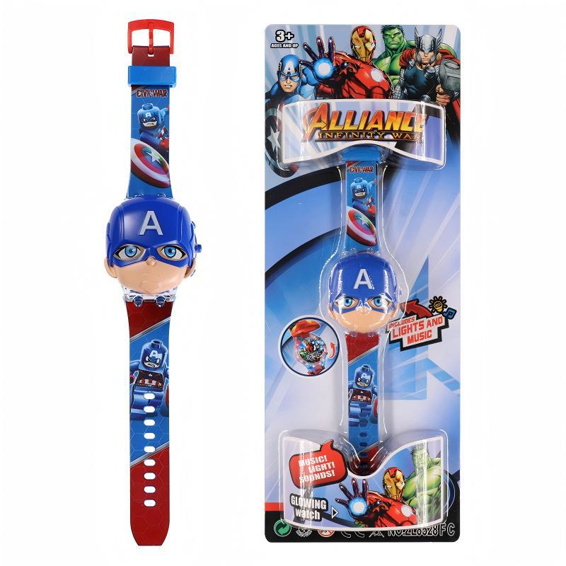 New musical light-up cartoon flip electronic watch for kids - educational toy, perfect birthday gift for preschoolers (boys & girls)