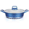 Customized die-cast six-piece diamond style medical stone non-stick aluminum pot soup pot frying pan for home kitchen utensils