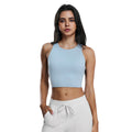 Trendy bestseller: round neck yoga tank top with built-in bra pads - barely-there feel, high-stretch, compression sports bra for women - dt169