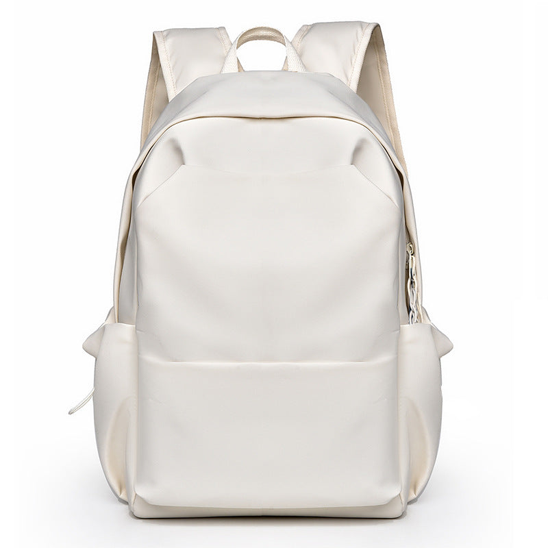 Casual men's and women's same backpack, cute pendant, student backpack, daily leisure large-capacity multi-functional backpack.