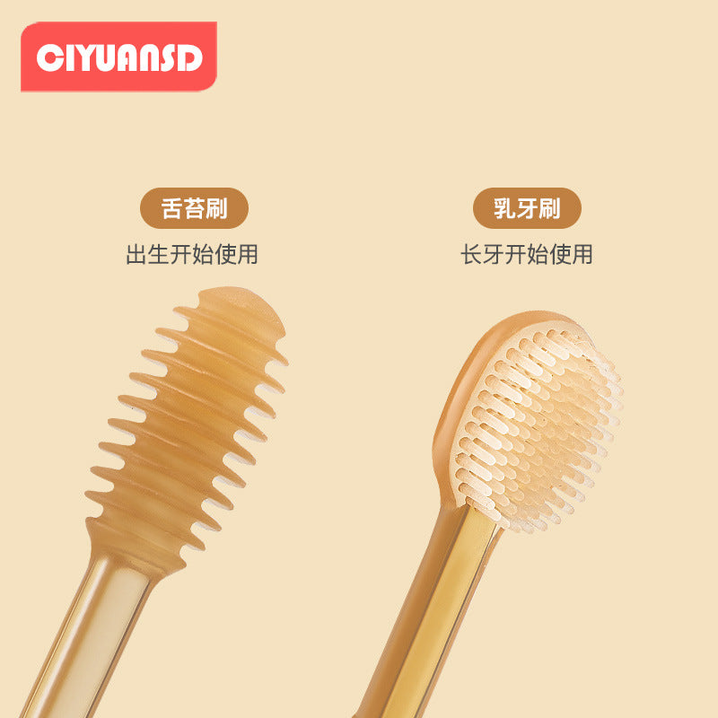 Baby toothbrush infant milk teeth silicone toothbrush newborn baby brushing tongue cleaning oral hygiene essential