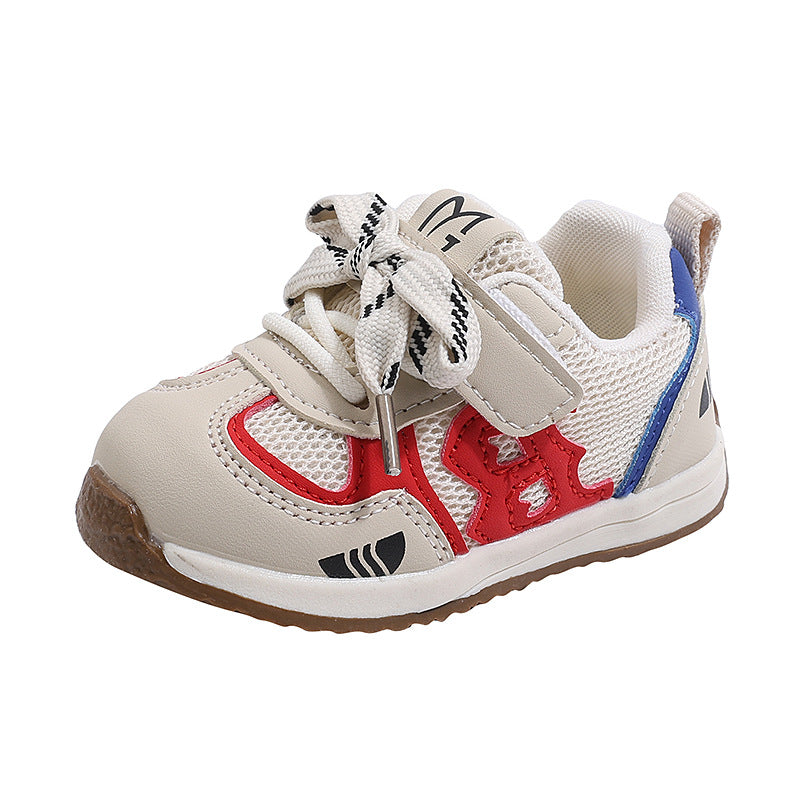 Baby toddler shoes - spring/autumn  collection: color block, versatile infant shoes for boys, soft sole, non-slip functional shoes for girls