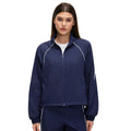 Windproof stand collar long sleeve women's loose casual short jacket outdoor cycling sports windbreaker d26018