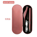 Rechargeable light-emitting ear spoon set, nose pick, ear pick, earwax, baby battery light buckle, ear pick set wholesale