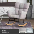 Same-day shipping solid wood single sofa chair, backrest chair, balcony lounge chair, small apartment beanbag chair, living room sofa chair