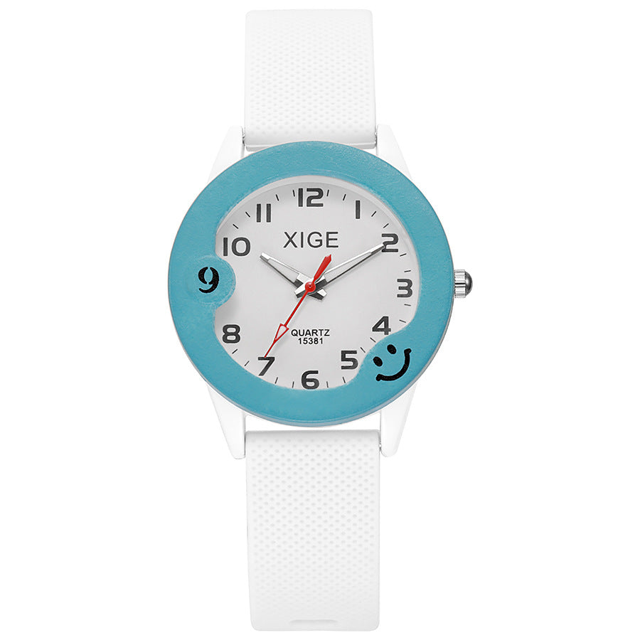 Kids' waterproof quartz watch - candy color minimalist silicone sports gift watch - toy watch - waterproof children's watch