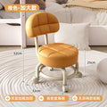 Swivel caster stool, portable shoe-changing stool for doorways, household living room and bedroom rolling stool, low stool with seamless edges, perfect for wiping floors and taking care of kids