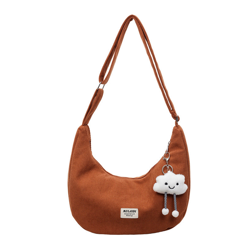 Fall and winter large-capacity bags for women new arrival dumpling bags are popular this year niche style crossbody bags large-capacity shoulder bags
