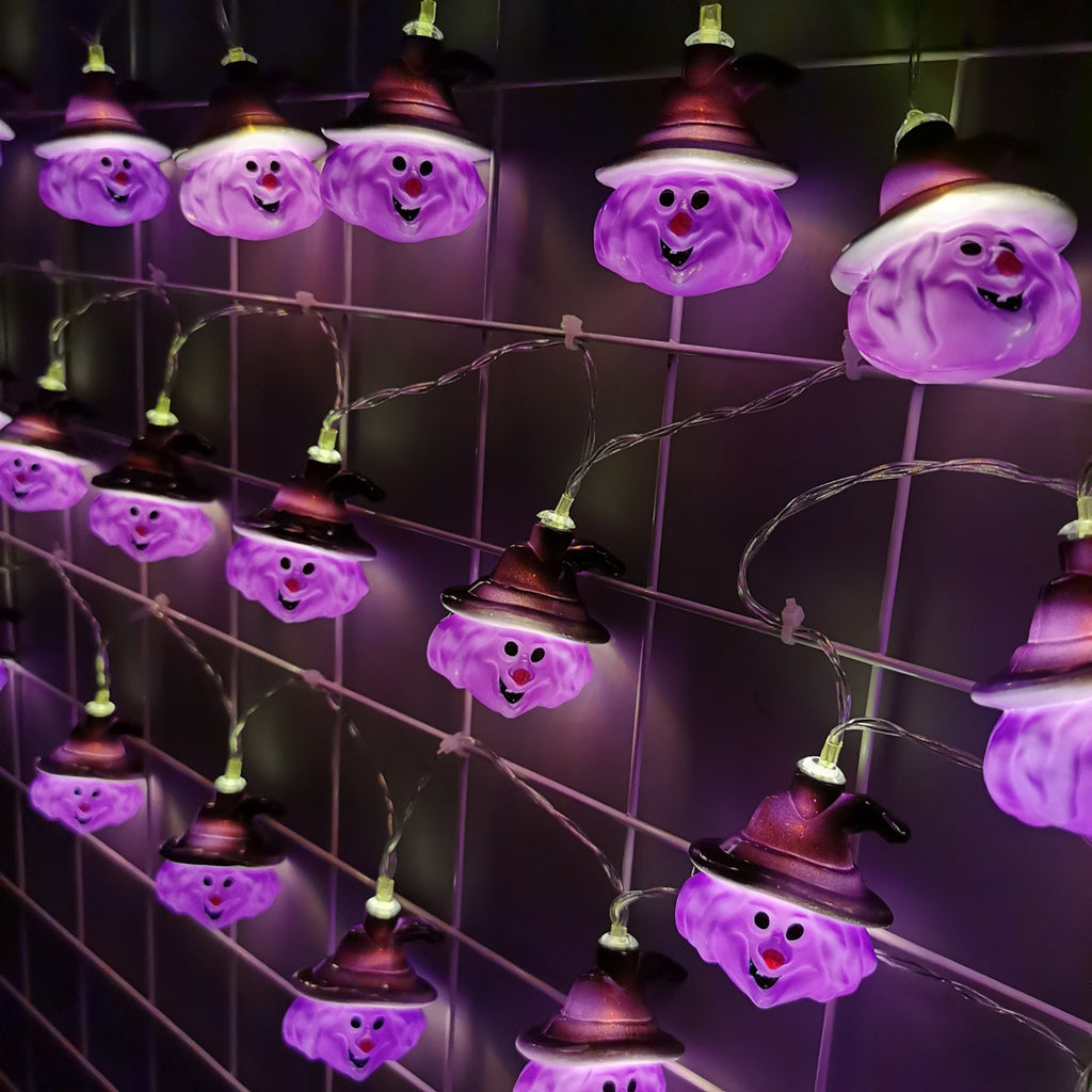 New Halloween light string Skull ghost battery box light Horror decorative light Halloween mix and match pumpkin light string