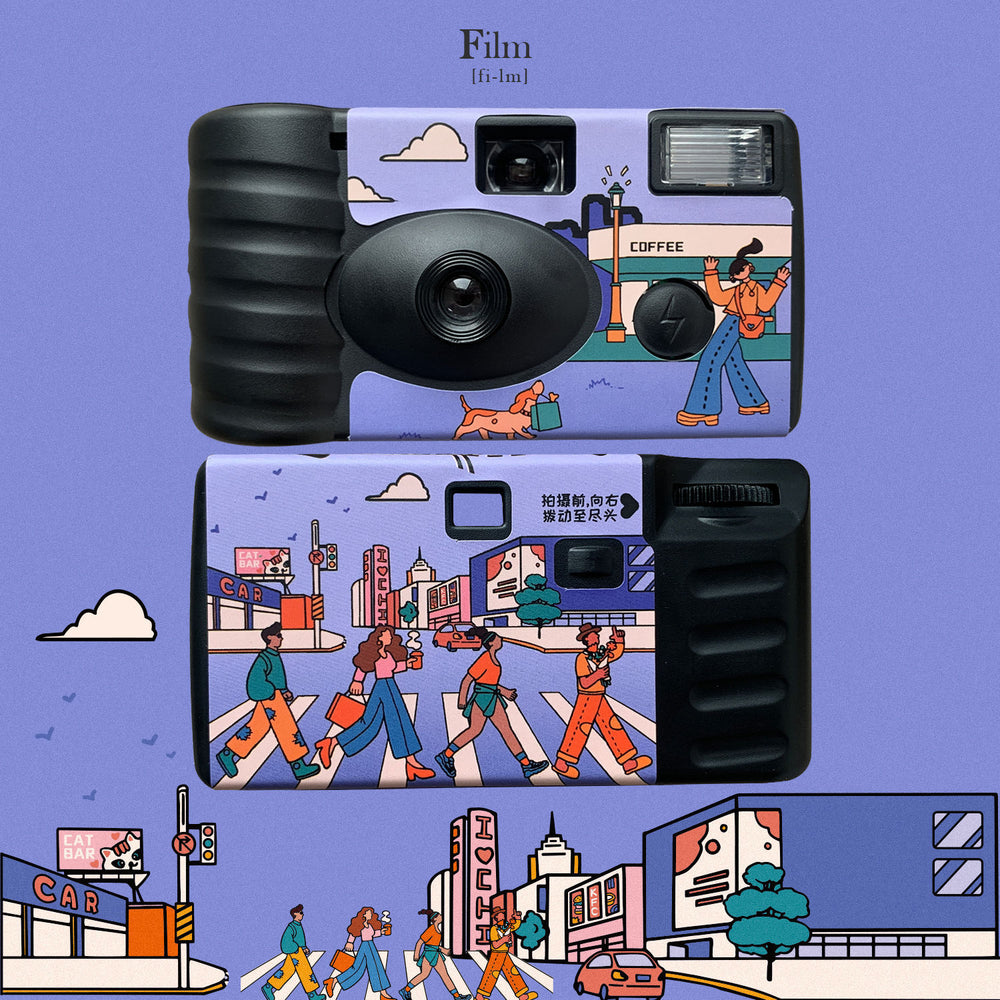 Retro disposable camera film camera film point and shoot camera bestie student birthday gift yan cai