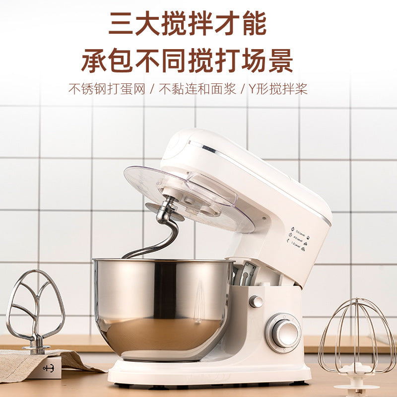 1000w kitchen machine - low-noise mixer, compact multifunctional automatic commercial dough mixer for home and commercial use