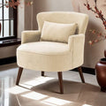 American single sofa retro scandinavian bedroom casual fabric solid wood lazy living room sofa chair balcony combination