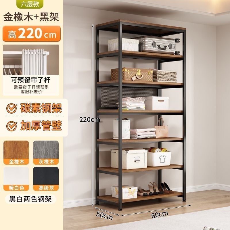 Open wardrobe for home bedroom walk-in closet shelf wardrobe floor-standing clothes rack design wardrobe rental wardrobe