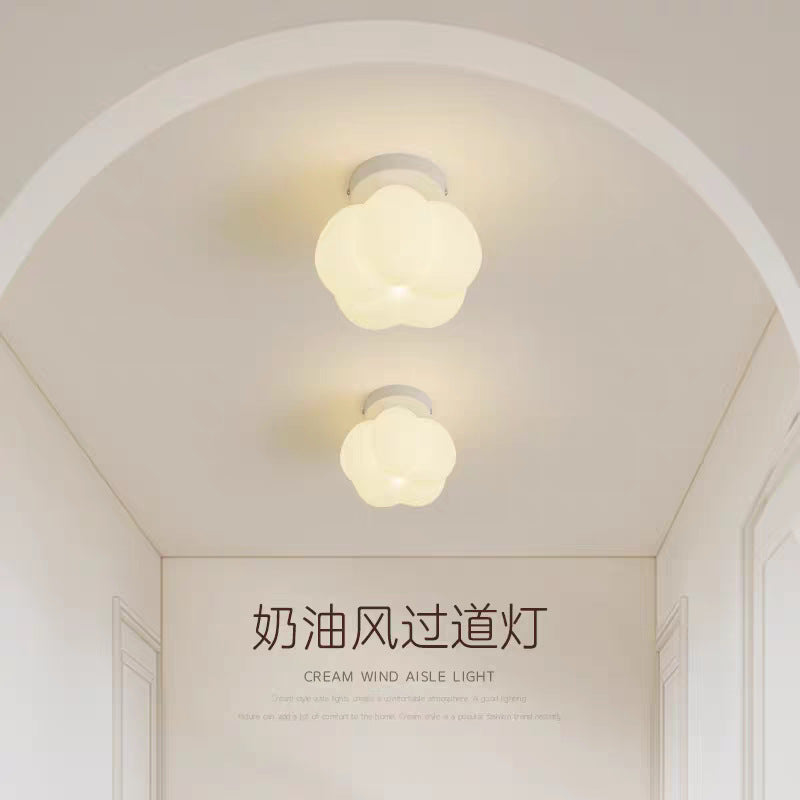 New arrival corridor aisle balcony lamp creative art cream style ins entrance hall entrance staircase small ceiling lamp