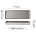 Luxury retro ceramic rectangular plate - stylish and high-value for fruit, desserts, pastries, and sushi presentation