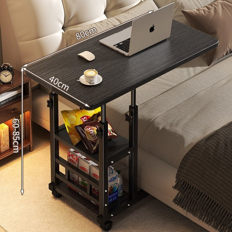 Bedside table with wheels casual small table bedroom for home student desk simple adjustable dormitory lazy computer desk