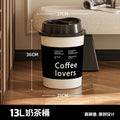Original creative ins style coffee milk tea cup trash can large capacity lidless living room bedroom garbage basket