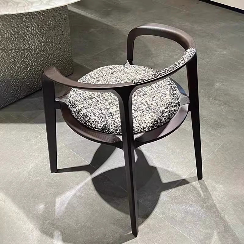 Italian casual medieval dining chair for home new chinoiserie house classy chair solid wood book chair tea room tea master chair