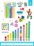 magic stereo cube splicing digital building blocks tpr material square cube splicing color matching diy enlightenment toys