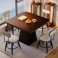 Second-hand style solid wood dining table square table round table tea table ash embossed small apartment normcore design dining table coffee table
