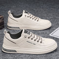 Men's sneakers, 2024 new trendy casual shoes, versatile leather shoes, men's slip-on white sneakers, wholesale and dropshipping available
