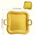 31cm square tree pattern fruit plate