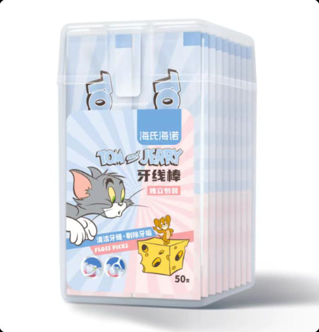 Haishi Hainuo dental floss stick single independent packaging, portable ultra-fine family packaging, slippery portable toothpick, tooth picking home box