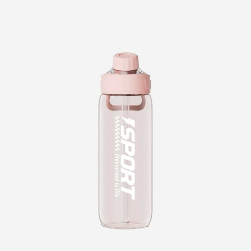 Summer large capacity plastic sports water bottle portable handheld student outdoor plastic water cup straw cup wholesale