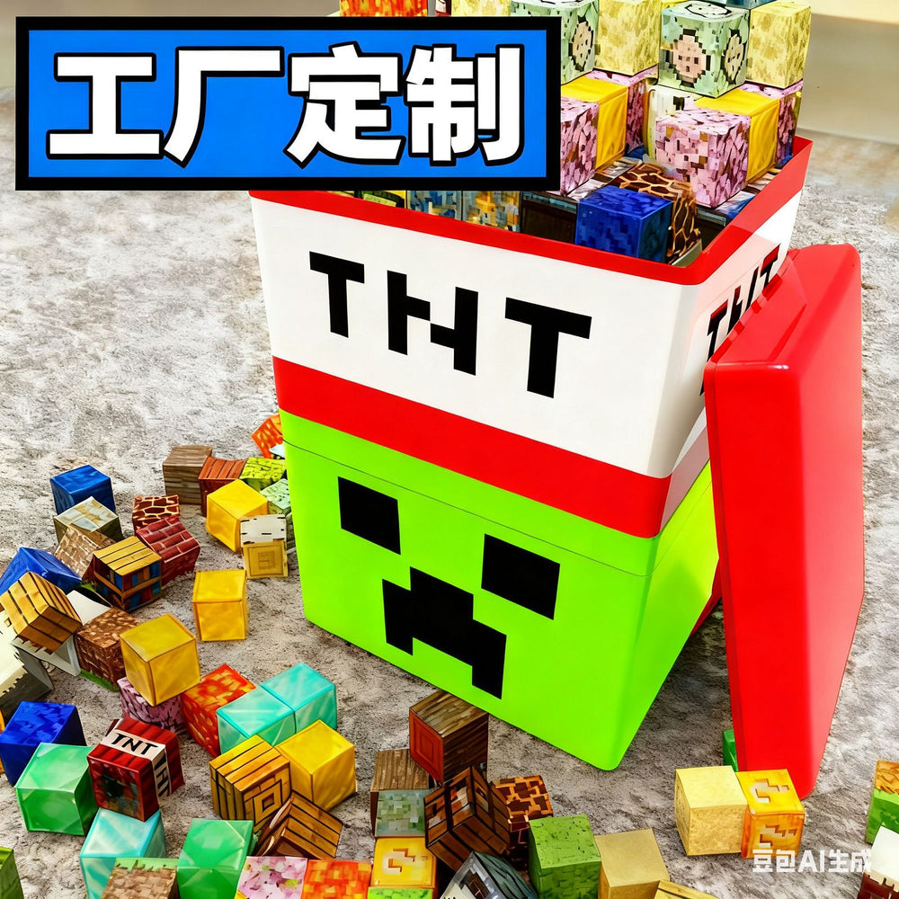 【customizable】my magnetic cube magnet magnetic world building block series - kids' boy assembly toy gift