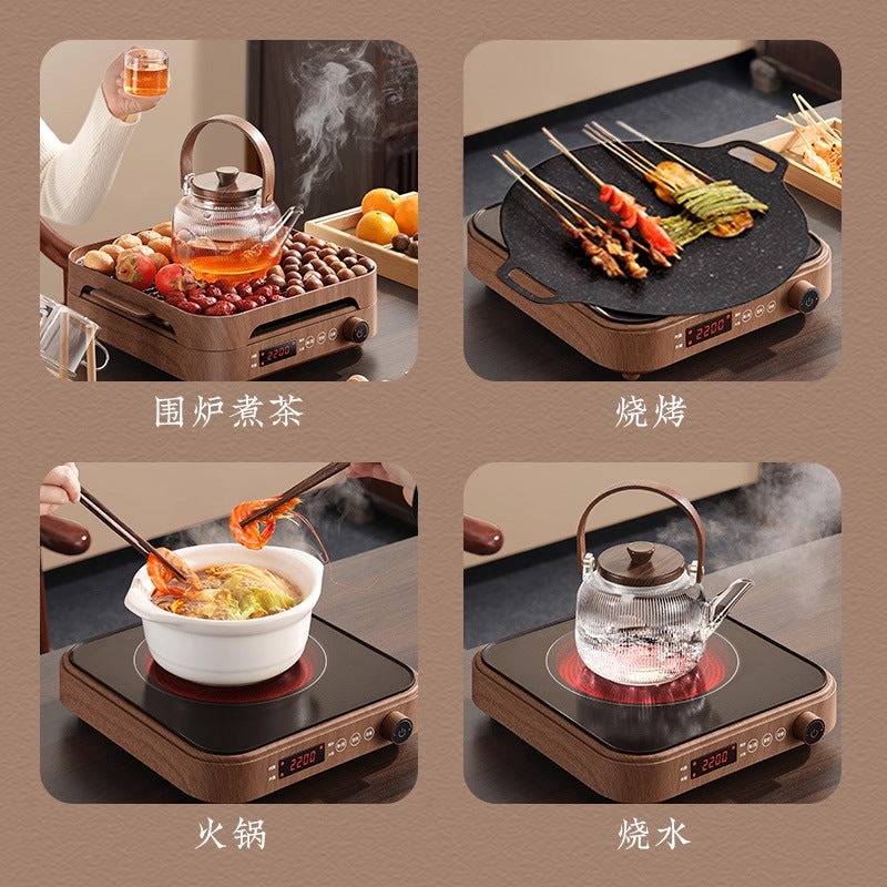 Stove tea making suitfor home tea set glass water kettle electric ceramic stove tea maker indoor courtyard multifunctional oven