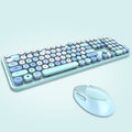 Sweet wireless keyboard and mouse combo - colorful lipstick design, punk style, cute office set for women - cross-border e-commerce
