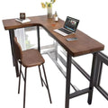 Balcony corner bench table casual solid wood l-shaped partition bar desk against the corner bedroom workbench for home