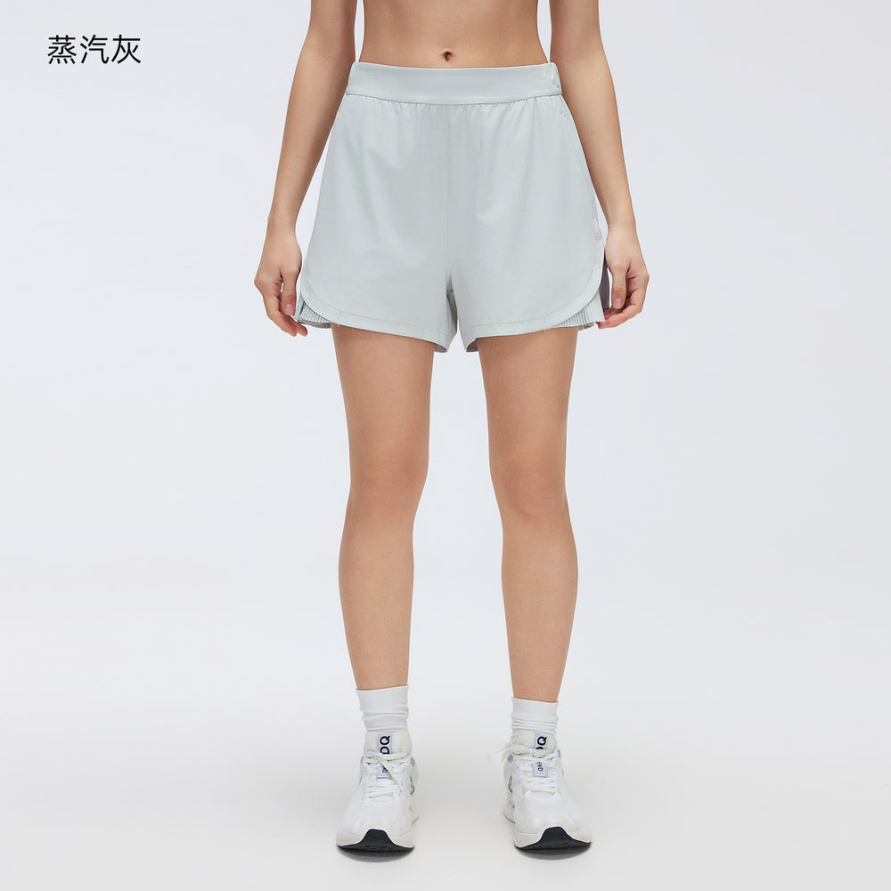 Quick-drying loose sports shorts for women, outdoor running training shorts, high waistslimming look yoga fitness pants d26070