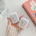 "rich girl cartoon" apple earphone case - airpods transparent anti-drop airpods p bluetooth soft case (2nd generation)