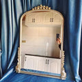 French iron art retro carved dressing table mirror model room for home wall-mounted bathroom mirror fashion full-length dressing mirror