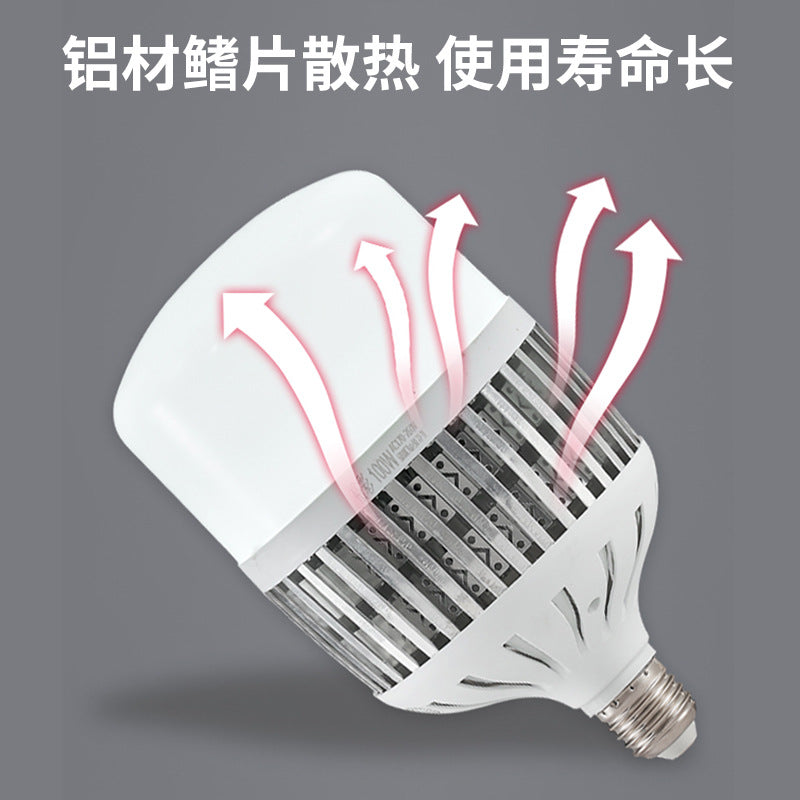High power LED bulb, energy saving wholesale e27 screw 80W fin bulb 150W factory workshop lighting