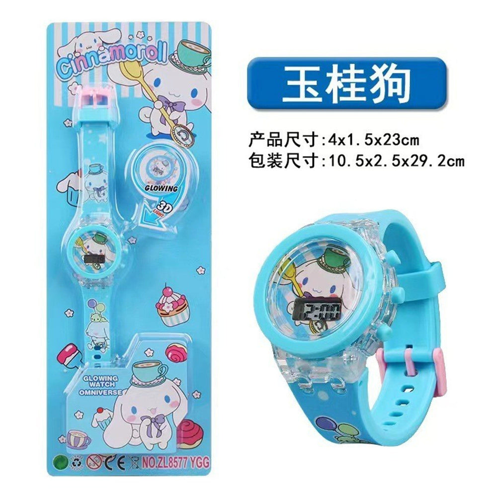 Kids' watch - luminous digital watch - cartoon kuromi & my melody - gift for boys & girls - kindergarten & elementary school