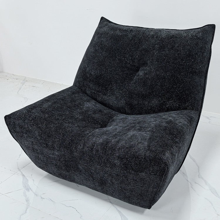 Recliner white ash solid wood legs living room balcony bedroom for home rest nap lazy small sofa chair pony chair