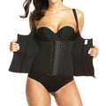 Sweat-inducing tummy control shaping tank top - workout sweat top - neoprene body shaper - corset top - fishbone top