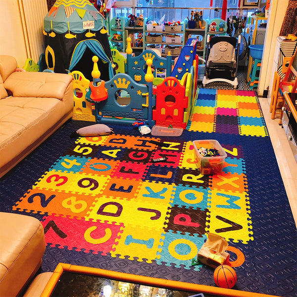 BTOYS Children's Crawling Mat Letter Splicing Floor Mat Baby Puzzle Foam Game Mat Baby Thickened Crawling Mat