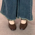 Fashionable retro platform heel mary janes - women's spring/autumn 2026 new collection - single strap, square toe, chunky heel