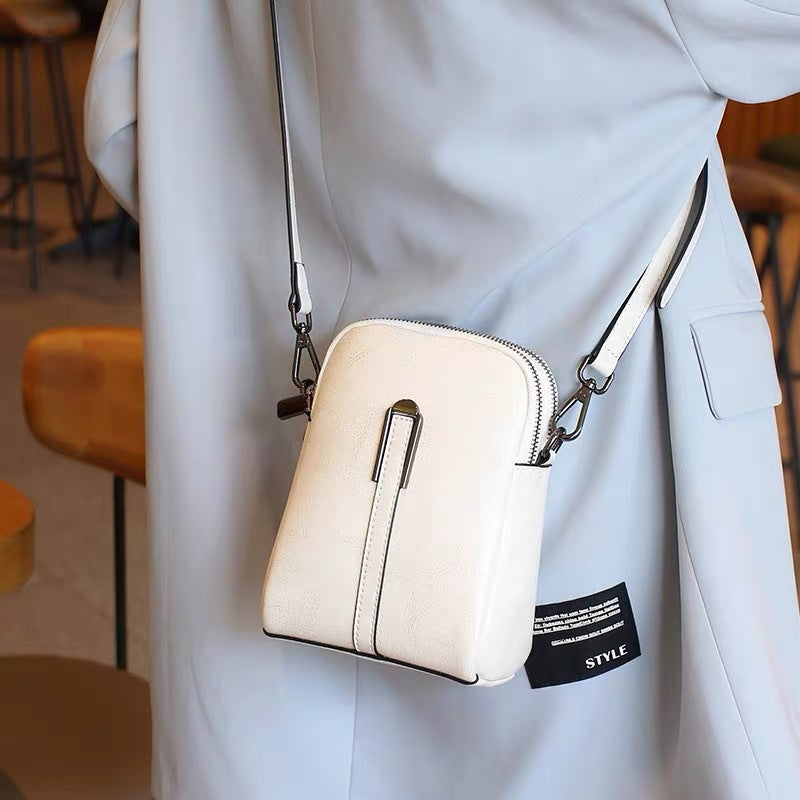 Small bag for women 2024fall and winternew arrival crossbody bag for women shell bag easiest for match genuine leather women's bag shoulder bag women's mobile phone bag