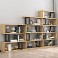 Bookshelf storage rack floor-standing iron art living room partition storage display shelf modern casual file multi-layer storage cabinet