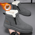 Men's snow boots winter fur-lined warm cotton shoes outdoor waterproof non-slip plush thickened northeast cotton boots