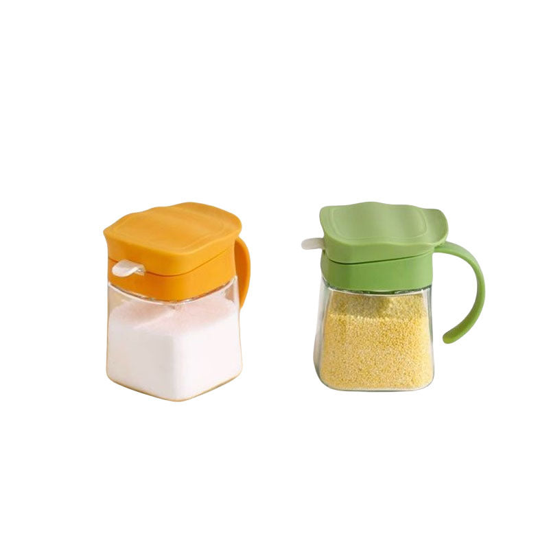 Glass spice jar set - kitchen home cooking seasoning container set - spice shaker, salt shaker, oil dispenser